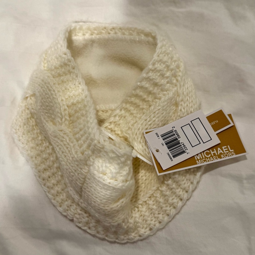 Michael Kors Cream Knit Headband/Head Scarf